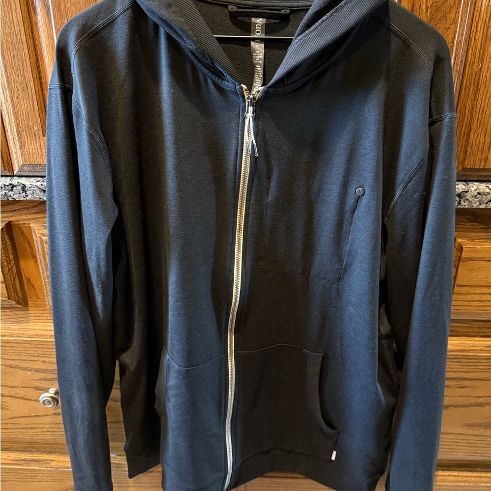 Vuori Black Zip-Up Hoodie